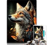 Puzzle per adulti da 1000 pezzi raffiguranti animali e lupi per ammazzare il tempo durante le vacanze con poster abbinato e foglio di quiz 75x50cm