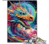 Puzzle per adulti da 1000 pezzi raffiguranti draghi volanti Puzzle difficili per adulti, perfetti per adolescenti e famiglie Dimensioni feste: 38x26cm
