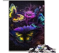 Puzzle per adulti da 1000 pezzi raffiguranti farfalle, in legno, regalo perfetto per bambini dai 14 anni in su, 50x75cm, gioco decorativo fai da te stimolante, giocattolo interattivo per famiglie