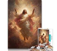 Puzzle per adulti da 1000 pezzi raffiguranti Gesù e l'arte di un adolescente giochi divertenti per tutta la famiglia ideali come regalo per tutta la famiglia 38x26cm