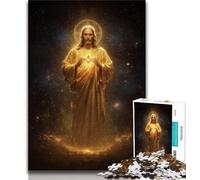 Puzzle per adulti da 1000 pezzi raffiguranti Gesù e l'arte di un adolescente giochi divertenti per tutta la famiglia ideali come regalo per tutta la famiglia 38x26cm