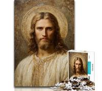 Puzzle per adulti da 1000 pezzi raffiguranti Gesù, stimolanti giochi di attività per famiglie, giocattoli fai da te per decorare le pareti di casa (dimensioni 38x26cm)