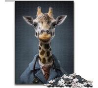 Puzzle per adulti da 1000 pezzi raffiguranti giraffe, aiutano il cervello a esercitare i giocattoli che creano dipendenza e coltivano la pazienza Decorazione perfetta (dimensioni 26x38cm)
