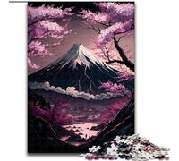 Puzzle per adulti da 1000 pezzi raffiguranti i fiori di ciliegio giapponesi, dimensioni 50x75cm, ideale per gli innamorati, perfetto come regalo di Natale, Capodanno e San Valentino.