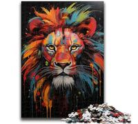 Puzzle per adulti da 1000 pezzi raffiguranti il leone africano, un gioco stimolante, giocattoli adatti come regali per tutta la famiglia, dai 14 anni in su, 50x75cm