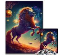 Puzzle per adulti da 1000 pezzi raffiguranti il mitico leone, puzzle in cartone per adulti, perfetto per decorare la casa o l'ufficio, ideale come regalo di Natale, 26x38cm/10,23x14,96 pollici