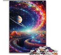 Puzzle per adulti da 1000 pezzi raffiguranti l'universo colorato, un rompicapo stimolante per adolescenti, perfetto come decorazione per la casa o come regalo (dimensioni: 26x38cm)