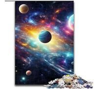 Puzzle per adulti da 1000 pezzi raffiguranti l'universo colorato, un rompicapo stimolante per adolescenti, perfetto come decorazione per la casa o come regalo (dimensioni: 50x75cm)