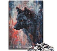 Puzzle per adulti da 1000 pezzi raffiguranti lupi, aiutano il cervello a esercitare i giocattoli che creano dipendenza e coltivano la pazienza, interazione genitore-figlio, 50x75cm