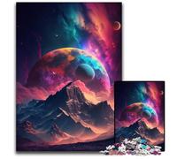 Puzzle per adulti da 1000 pezzi raffiguranti picchi di montagna mistici, perfetti come decorazioni fai da te o come regalo di compleanno, 50x75CM/19,68x29,52 pollici.