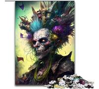 Puzzle per adulti da 1000 pezzi raffiguranti scheletri in legno, rompicapo ad alta difficoltà per adolescenti, 50x75cm, gioco interattivo per famiglie