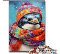 Puzzle per adulti da 1000 pezzi raffiguranti un pinguino. Puzzle in legno per adulti,50x75cm. Perfetti per adolescenti e collezionisti,ideali come decorazione per la casa e come regalo da viaggio.