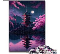 Puzzle per adulti da 1000 pezzi raffiguranti un tempio giapponese, un regalo perfetto per il divertimento in famiglia (dimensioni 26x38cm)