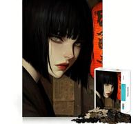 Puzzle per adulti da 1000 pezzi,ragazza anime con lanterna rossa,decorazione pulita e compatta,gioco stimolante per la mente,ideale per momenti di relax,regalo di compleanno (38x52cm)