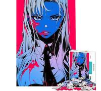 Puzzle per adulti da 1000 pezzi ragazza anime con schizzi di sangue giocattolo puzzle da 1000 pezzi decorazione da parete per divertimento in famiglia compleanno (38x26cm)