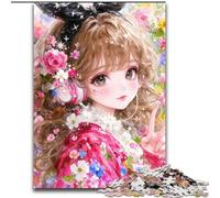 Puzzle per adulti da 1000 pezzi, ragazza anime difficile, aiuta il cervello a esercitare i giocattoli avvincenti per coltivare la pazienza e l'interazione genitore-figlio (dimensioni 26x38cm)