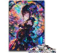 Puzzle per adulti da 1000 pezzi, ragazza anime giapponese, aiuta il cervello a esercitare i giocattoli avvincenti per coltivare la pazienza, decorazione perfetta, 50x75cm