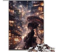 Puzzle per adulti da 1000 pezzi, ragazza anime giapponese, aiuta il cervello a esercitare i giocattoli avvincenti per coltivare la pazienza e migliorare la memoria (dimensioni 26x38cm)