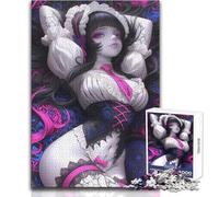 Puzzle per adulti da 1000 pezzi, ragazza anime in abito da cameriera, giocattolo, gioco intellettuale, decorazione per la casa, regali di Babbo Natale segreto, dimensioni 50x75cm