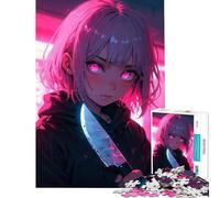 Puzzle per adulti da 1000 pezzi "Ragazza Assassina" Esercizio educativo per allenare la mente e stimolare il cervello gioco rompicapo per maggiori di 14 anni 38x52cm