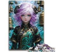 Puzzle per adulti da 1000 pezzi, ragazza elfo misteriosa, aiuta il cervello a esercitare i giocattoli avvincenti per coltivare la pazienza, decorazione perfetta, 50x75cm