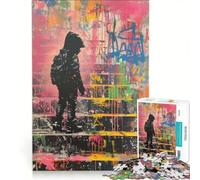 Puzzle per adulti da 1000 pezzi "Ragazzo sulle scale", gioco interattivo, attività divertenti da fare a casa, per rafforzare l'amore tra le coppie, 50x75cm