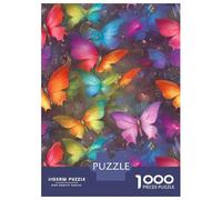 Puzzle Per Adulti Da 1000 Pezzi Rainbow Butterfly Pattern Puzzle Giochi Rilassanti Decorazione Perfetta Regali Unici Per Compleanno E Natale 38x26cm/1000pcs