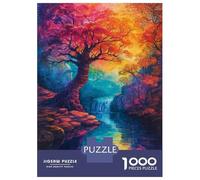 Puzzle Per Adulti Da 1000 Pezzi Rainbow Forest Waterfall Scene Puzzle Giochi Divertenti Regalo Di Compleanno Regali Unici Per Compleanno E Natale 52x38cm/1000pcs