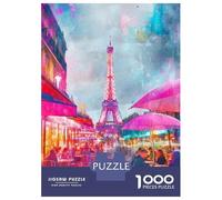 Puzzle Per Adulti Da 1000 Pezzi Rainy Day Paris Eiffel Tower Puzzle Giochi Rilassanti Decorazione Murale Difficile E Stimolante 38x26cm/1000pcs