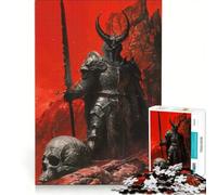 Puzzle per adulti da 1000 pezzi, Re Demone Malvagio, Gioco Divertente, Rilassante e Intellettualmente Stimolante, Lista dei Desideri con Babbo Natale 50x75cm