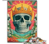 Puzzle per adulti da 1000 pezzi, Re Scheletro, Puzzle in cartone per adulti, Gioco interattivo per famiglie, Sfida mentale regalo (dimensioni 26x38cm)