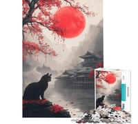 Puzzle per adulti da 1000 pezzi Red Moon Reverie gioco per famiglie antistress compleanni e occasioni speciali (dimensioni 38x26cm)