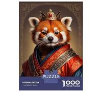 Puzzle Per Adulti Da 1000 Pezzi Red Panda King Puzzle Per Adolescenti Giochi Per Famiglie Assemblaggio Di Modelli Attività Divertenti A Casa 52x38cm/1000pcs