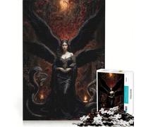 Puzzle per adulti da 1000 pezzi: Regina dei Serpenti e Lilith di Fuoco giocattolo fai-da-te impegnativo da completare collezione d'artista belle arti 38x52cm