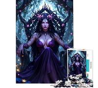 Puzzle per adulti da 1000 pezzi Regina della Foresta Oscura Divertimento a casa attività per migliorare la memoria giocattolo decorativo per la casa adatto a partire dai 14 anni (50x75cm)