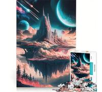 Puzzle per adulti da 1000 pezzi "Regni del Castello Celeste", gioco pratico, rilassante e stimolante per la mente, ideale come decorazione da scrivania 50x75cm