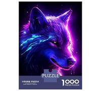 Puzzle Per Adulti Da 1000 Pezzi Retro White Wolf Puzzle Per Adulti Giochi Rilassanti Assemblaggio Di Modelli Regali Di Natale E Compleanno 52x38cm/1000pcs
