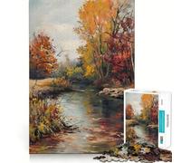 Puzzle per adulti da 1000 pezzi,Riflessi autunnali,design dai bordi precisi,gioco di abilità mentale,gioco tranquillo,regalo di compleanno (38x26cm)