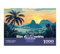 Puzzle Per Adulti Da 1000 Pezzi Rio De Janeiro Sunset Puzzle Per Adolescenti Giocattoli Fai Da Te Un'opera D'arte Offerta Come Regalo Per Tutta La Famiglia 70x50cm/1000pcs