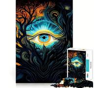 Puzzle per adulti da 1000 pezzi: Risveglio del Terzo Occhio,Gioco di squadra,Sfida mentale,Divertimento e tranquillità,Decorazione natalizia per la casa (38x52cm)