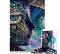 Puzzle per adulti da 1000 pezzi,Risveglio del Terzo Occhio,Taglio Preciso,Divertente Gioco di Logica,Gioco di Abilità,Relax,Divertimento,Regalo di Compleanno,Mente (38x26cm)