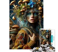 Puzzle per adulti da 1000 pezzi ritratto della foresta delle fate gioco per famiglie regalo per donne stimolante da completare (dimensioni 38x52cm)