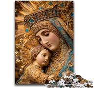 Puzzle per adulti da 1000 pezzi Ritratto di Maria la Madre Antistress Sfida difficile Ogni pezzo è unico - Gioco divertente e stimolante per tutta la famiglia 26x38cm
