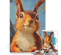 Puzzle per adulti da 1000 pezzi ritratto di uno scoiattolo gioco educativo attività per famiglie regalo di compleanno regalo di viaggio 50x75cm