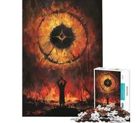 Puzzle per adulti da 1000 pezzi Rituale delle Fiamme gioco di logica e analisi per tutta la famiglia compleanno e Natale (dimensioni 38x26cm)