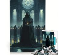 Puzzle per adulti da 1000 pezzi Rituale segreto mistico e oscuro Gioco pratico Difficile da completare Collezione d'artista Belle Arti 38x26cm