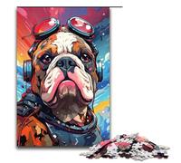 Puzzle per adulti da 1000 pezzi Robot Bulldogs di Splatters Un sacco di puzzle colorati spessi Giochi educativi per la casa Giocattoli fai da te Ottimo regalo per i giochi 75x50 cm