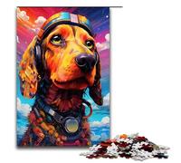 Puzzle per adulti da 1000 pezzi Robot Dachshund di Splatters Un sacco di puzzle spessi e colorati divertenti per tutta la famiglia Ottimo regalo per adolescenti dai 14 anni in su Dimensioni 75x50 cm