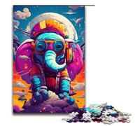 Puzzle per adulti da 1000 pezzi Robot Elephant di Splatters Un sacco di spessi puzzle colorati a forma di nuvola per bambini Puzzle in legno giocattolo educativo intellettuale decomprimente 75x50 cm