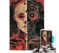 Puzzle per adulti da 1000 pezzi robot meccatronico cyberpunk puzzle per adolescenti giochi rilassanti vacanze a casa passatempo gioco stimolante regalo (dimensioni 38x26cm)